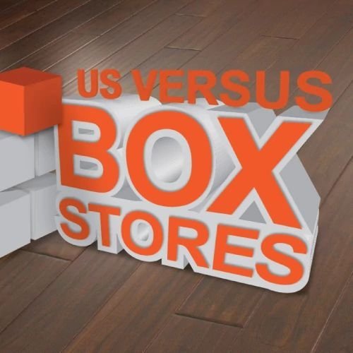 us vs box store Komplete Flooring Inc Siren, WI